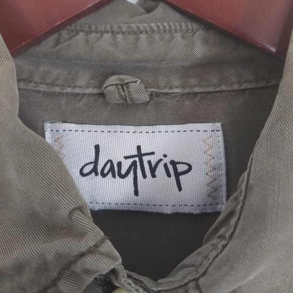 Buckle Daytrip Jacket Green Military Utility Tencel Lightweight Shirt Jacket M. - Picture 7 of 8